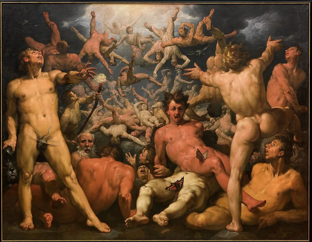 La Chute des Titans, Cornelis Cornelisz van Haarlem, 1588-1590