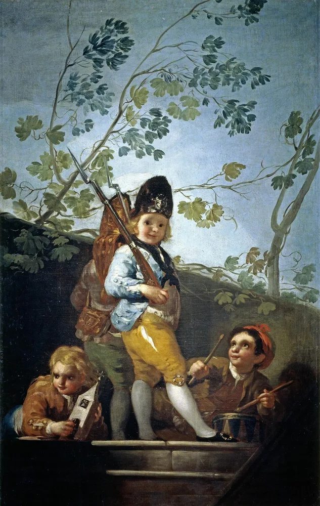 Enfants jouant aux soldats, Francisco de Goya, 1778