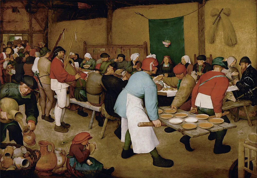 Le Repas de noce, Pieter Brueghel l'Ancien, vers 1568