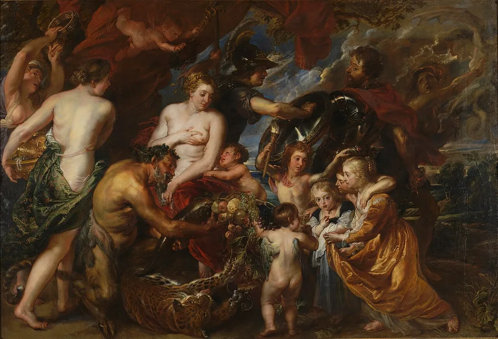 Minerve protégeant la paix de Mars, Pierre Paul Rubens, 1629