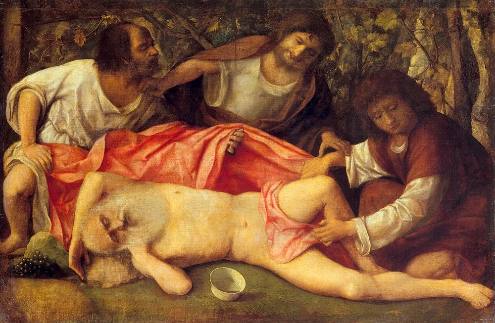 L'Ivresse de Noé, Giovanni Bellini, vers 1515