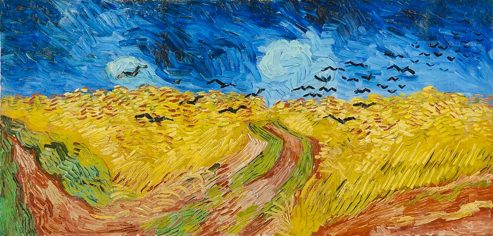 Champ de blé aux corbeaux, Vincent van Gogh, 1890