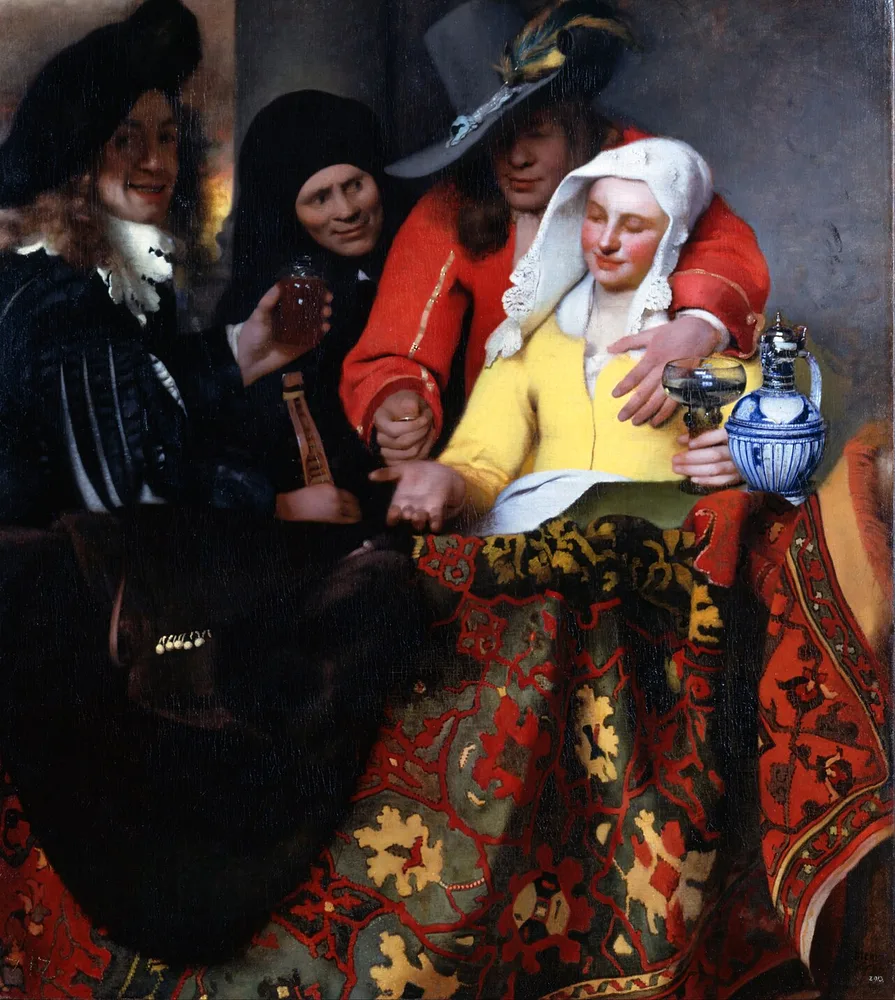 L'Entremetteuse, Johannes Vermeer, 1656