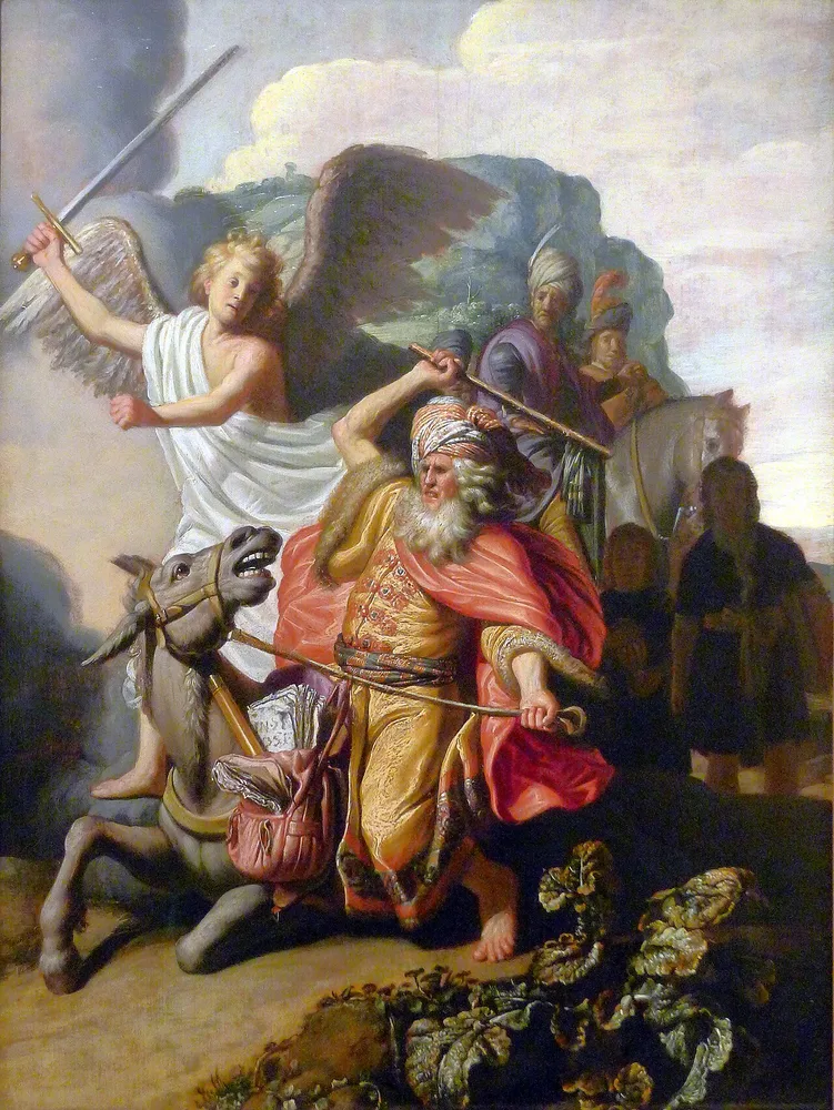 L'Ânesse de Balaam, Rembrandt, 1626
