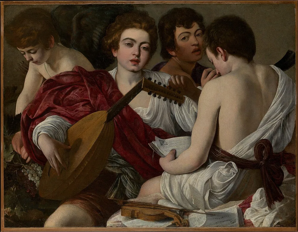 Les Musiciens, Le Caravage, vers 1595