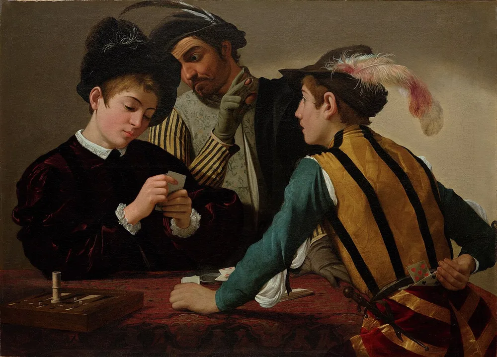 Les Tricheurs, Le Caravage, vers 1596-1597