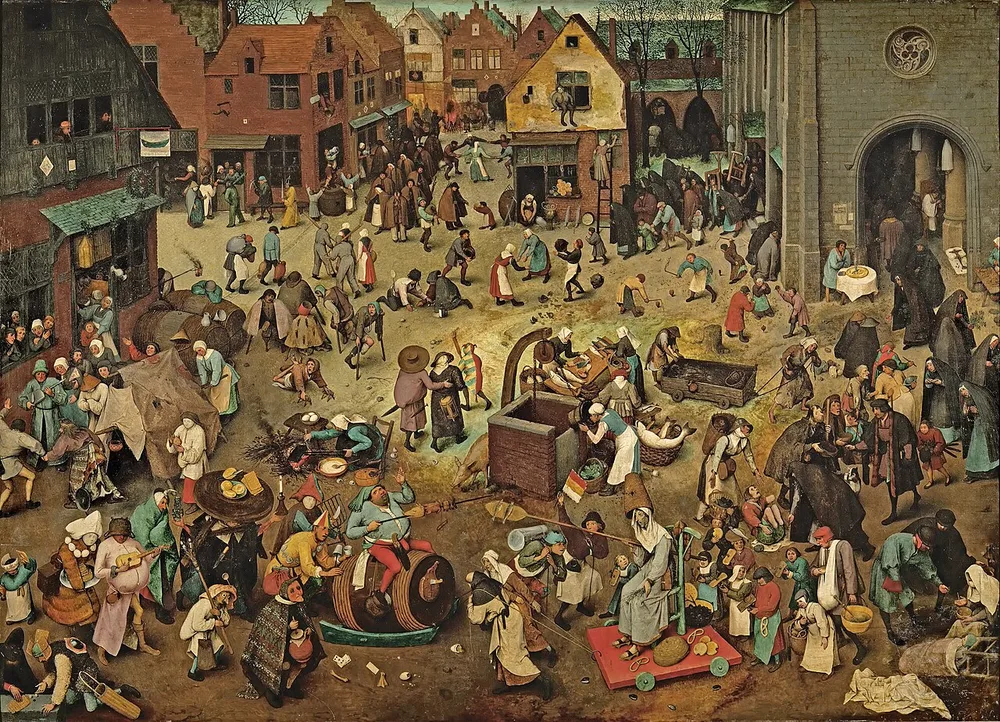 Le Combat de Carnaval et Carême, Pieter Brueghel l'Ancien, 1559