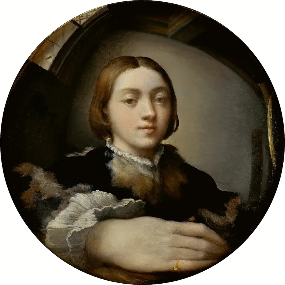 Autoportrait dans un miroir convexe, Parmigianino, vers 1523-1524