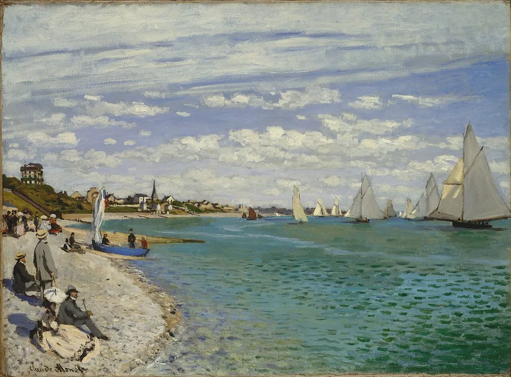 Les Régates à Sainte-Adresse, Claude Monet, 1867
