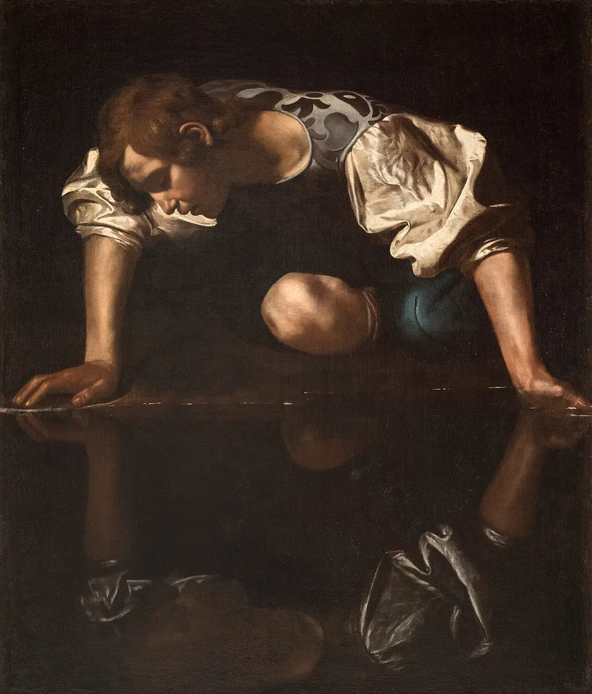 Narcisse, Le Caravage, vers 1600
