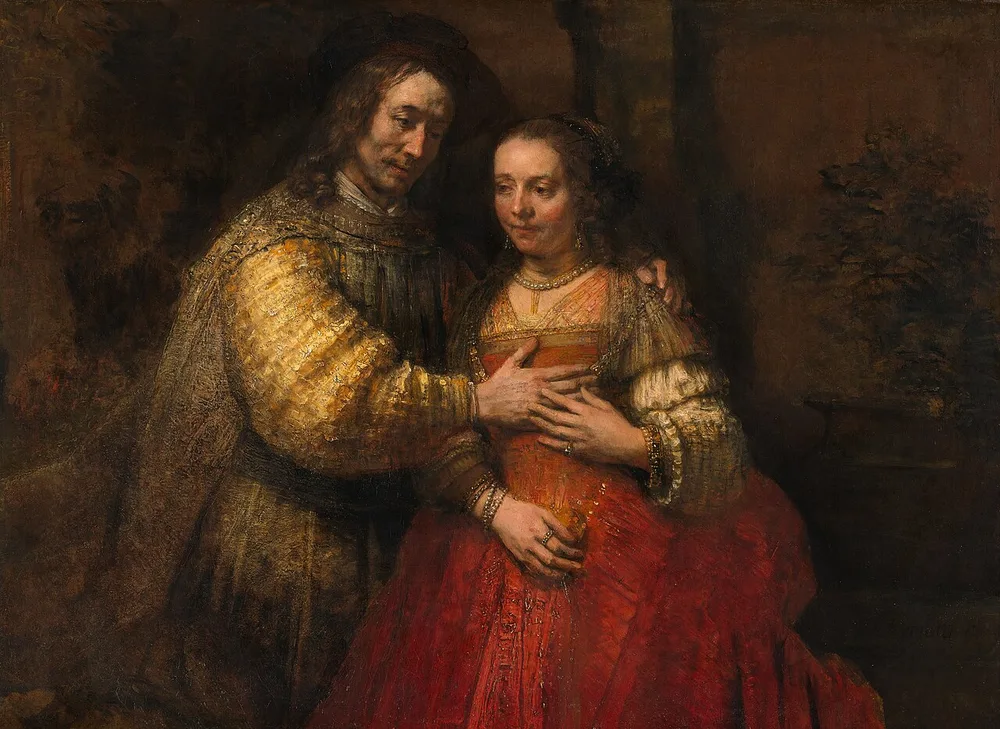 La Fiancée juive, Rembrandt, vers 1665-1669