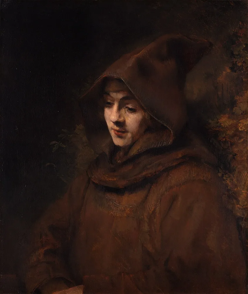 Titus en moine, Rembrandt, 1660