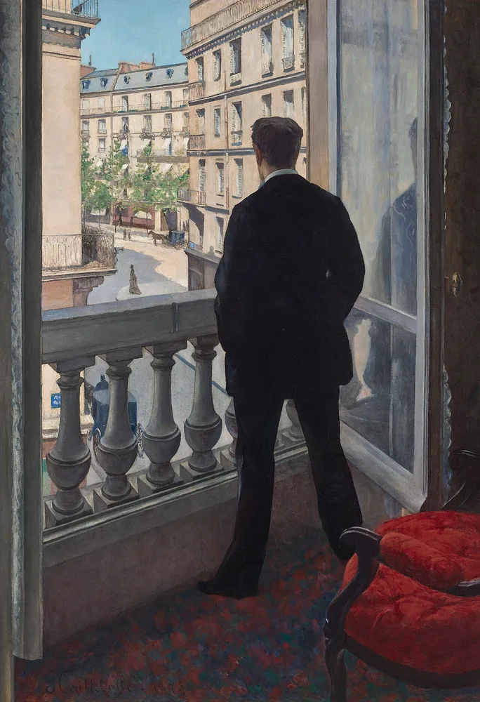 Jeune Homme à sa fenêtre, Gustave Caillebotte, 1876