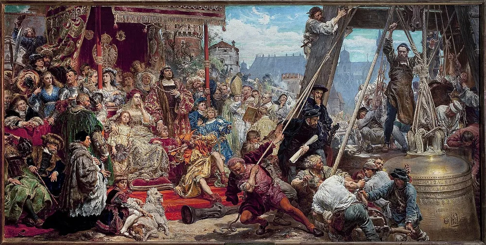 Suspension de la Cloche Sigismond, Jan Matejko, 1874