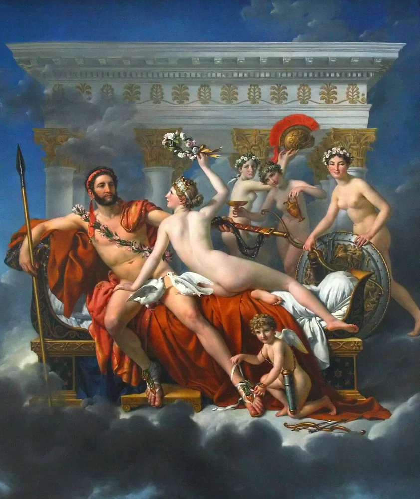 Mars désarmé par Vénus, Jacques-Louis David, 1824