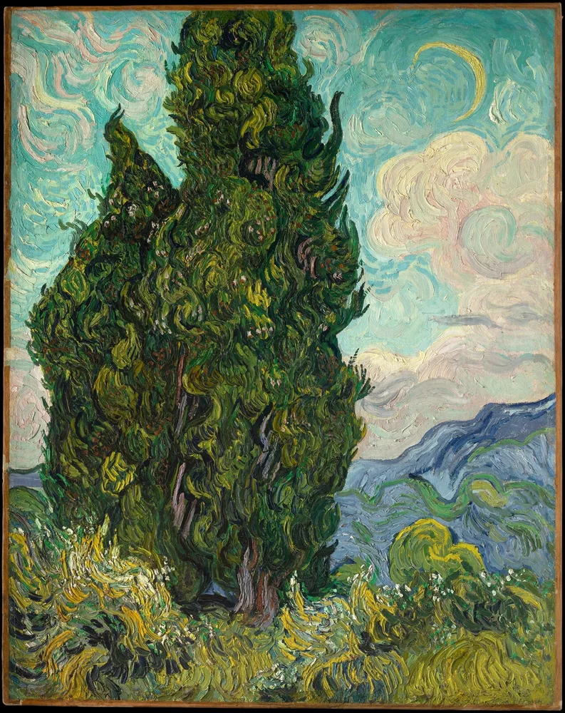 Les Cyprès, Vincent van Gogh, 1889