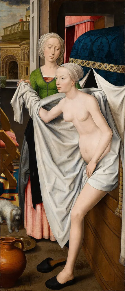 Bethsabée au bain, Hans Memling, vers 1485