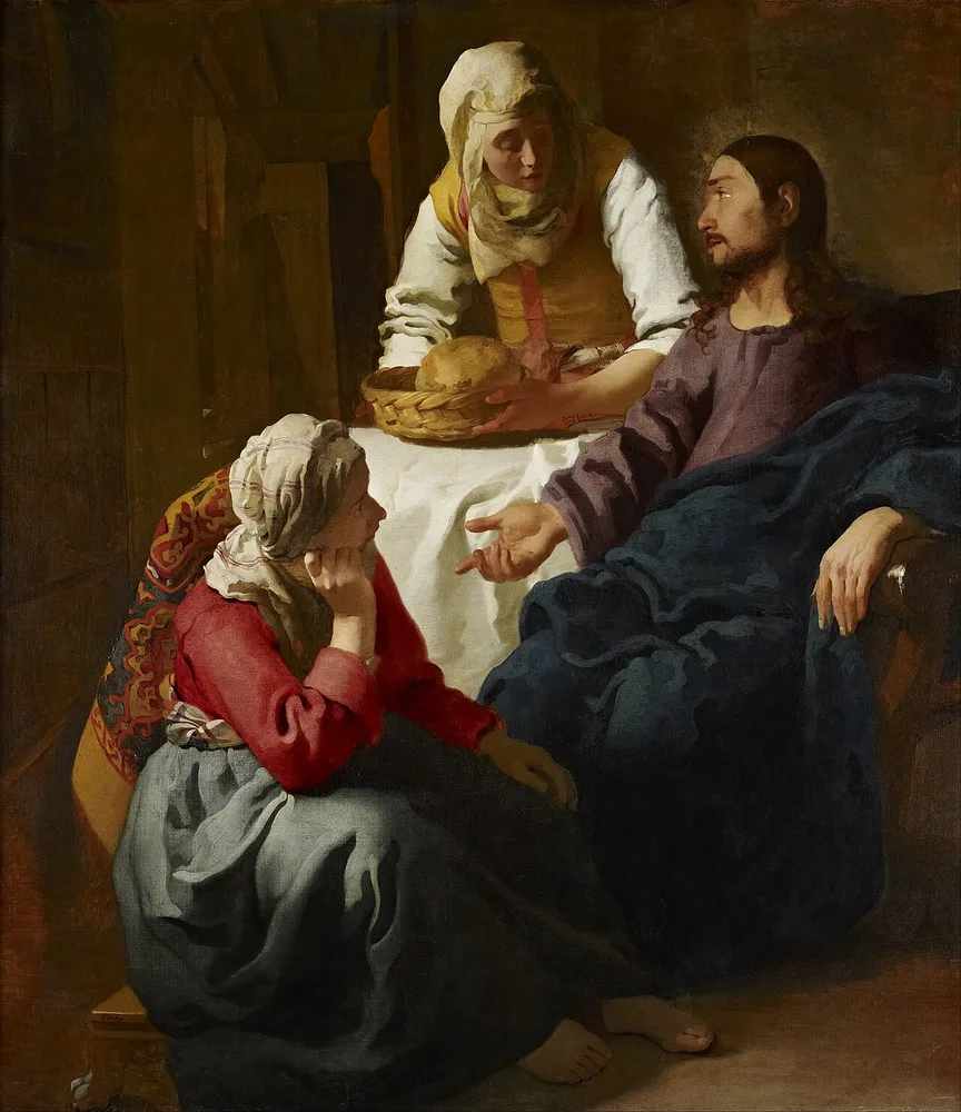 Le Christ dans la maison de Marthe et Marie, Johannes Vermeer, 1654-1655