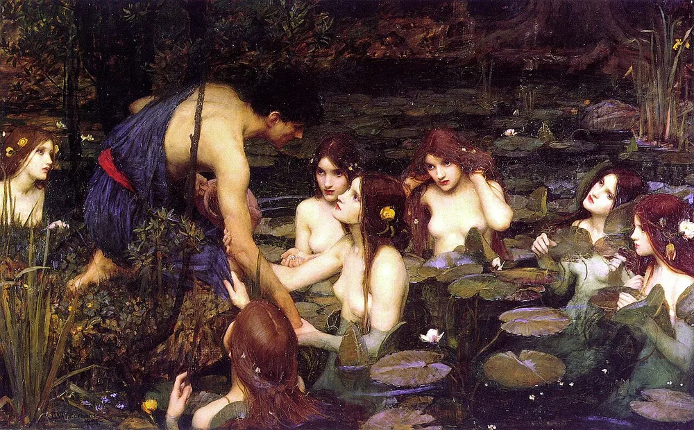 Hylas et les nymphes, John William Waterhouse, 1896