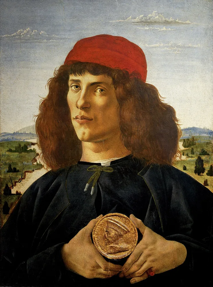 Portrait d'homme avec médaille de Cosme l'ancien, Sandro Botticelli, 1474