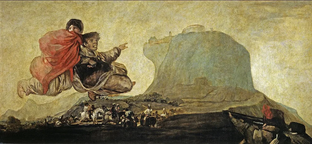 Vision fantastique, Francisco de Goya, 1819-1823