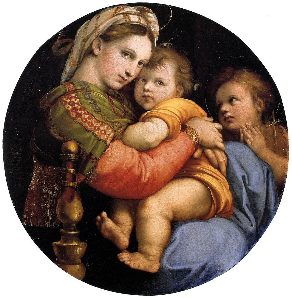 La Vierge à la chaise, Raphaël, vers 1513-1514